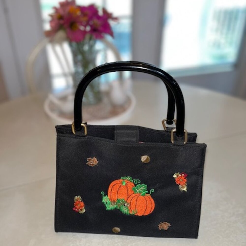KIM ROGERS | Pumpkin Handbag Purse - EUC